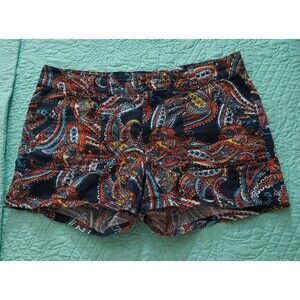 Banana Republic Shorts Short Women Sz 8,Pockers,Paisley,24 Inch Waist,3.5 Inseam